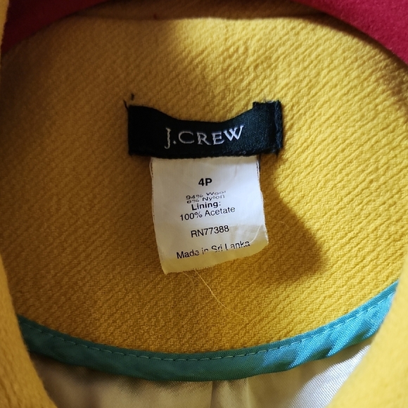 J. Crew Mustard Trench Coat - Picture 2 of 5